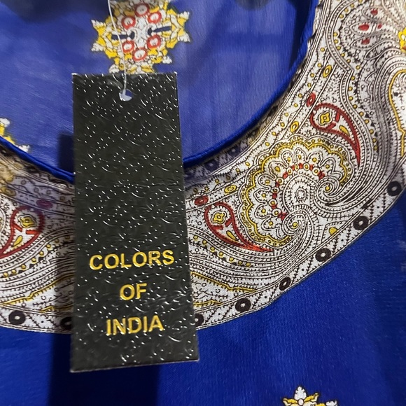 NWT Colors of India sleeveless blouse size M - Picture 3 of 9